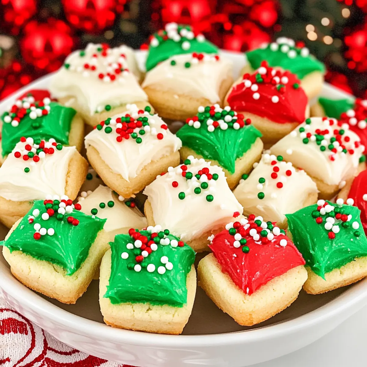 Christmas Sugar Cookie Bites