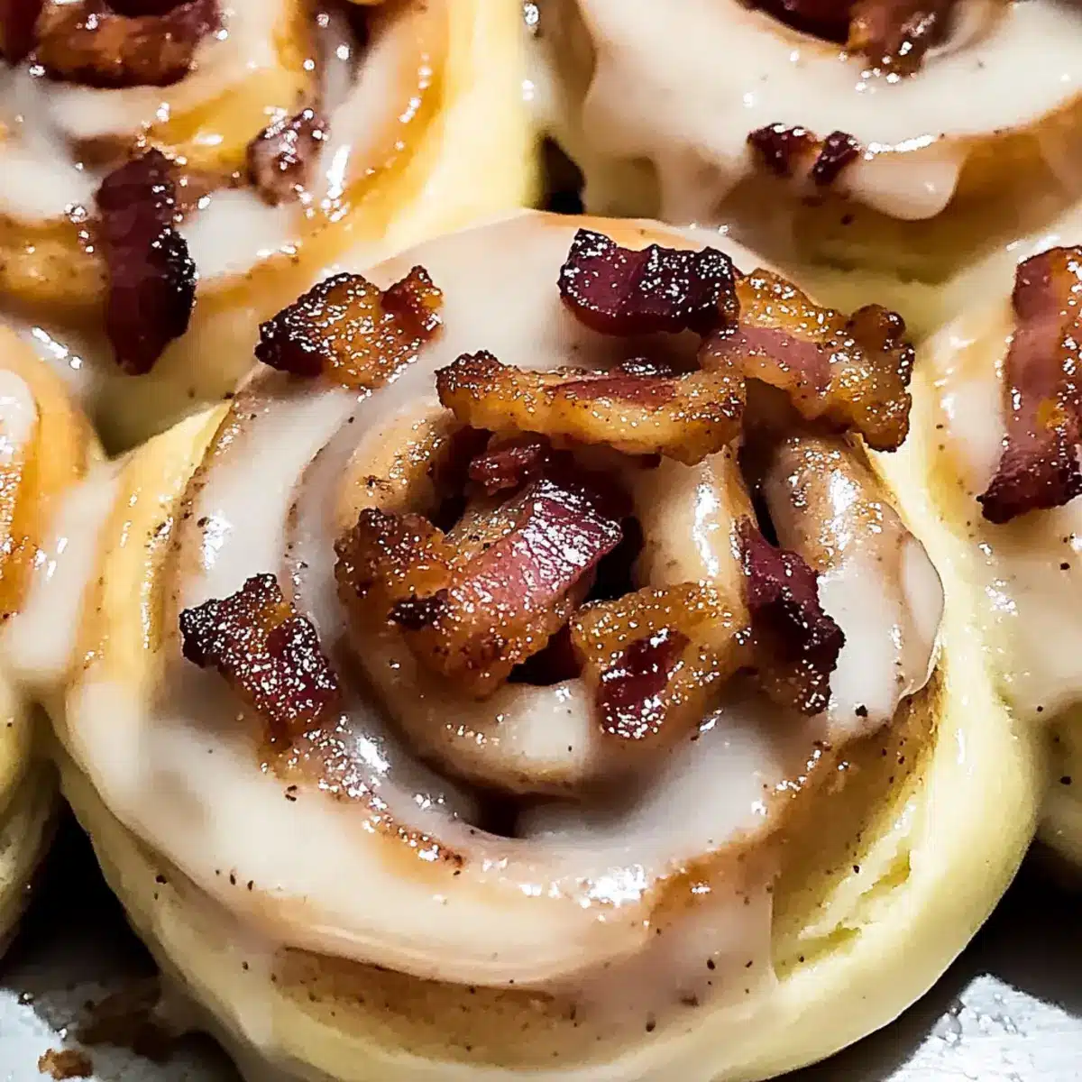Bourbon Maple Bacon Cinnamon Rolls