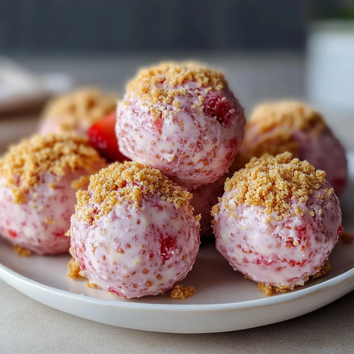 Strawberry Cheesecake Protein Balls