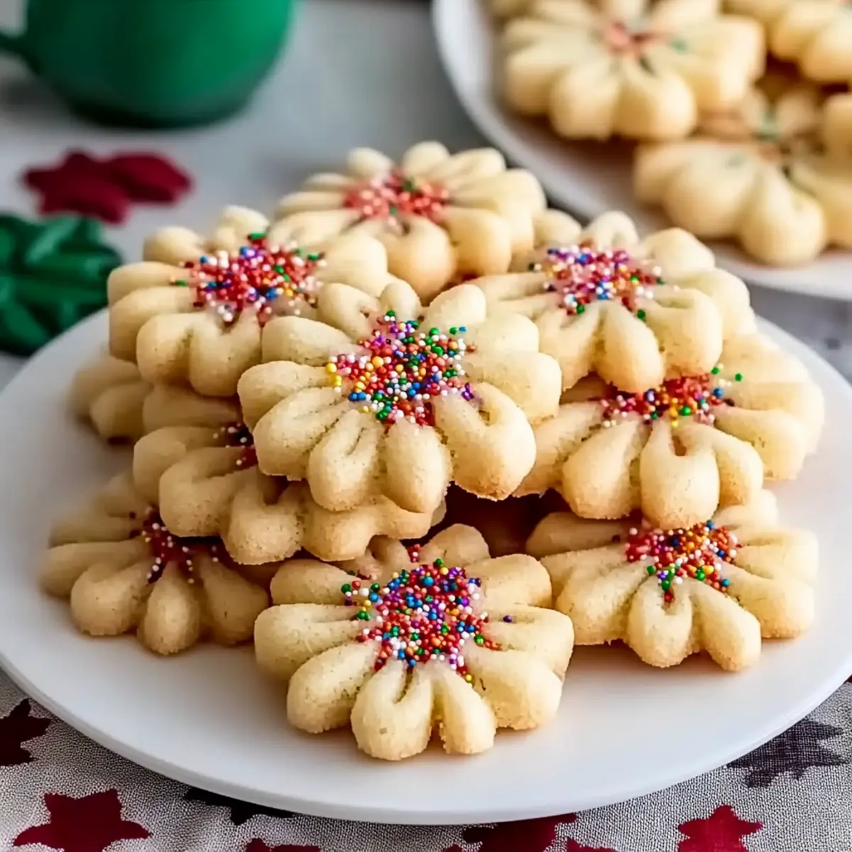 Classic Buttery Spritz Cookies