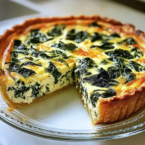 Cottage Cheese & Spinach Crustless Quiche