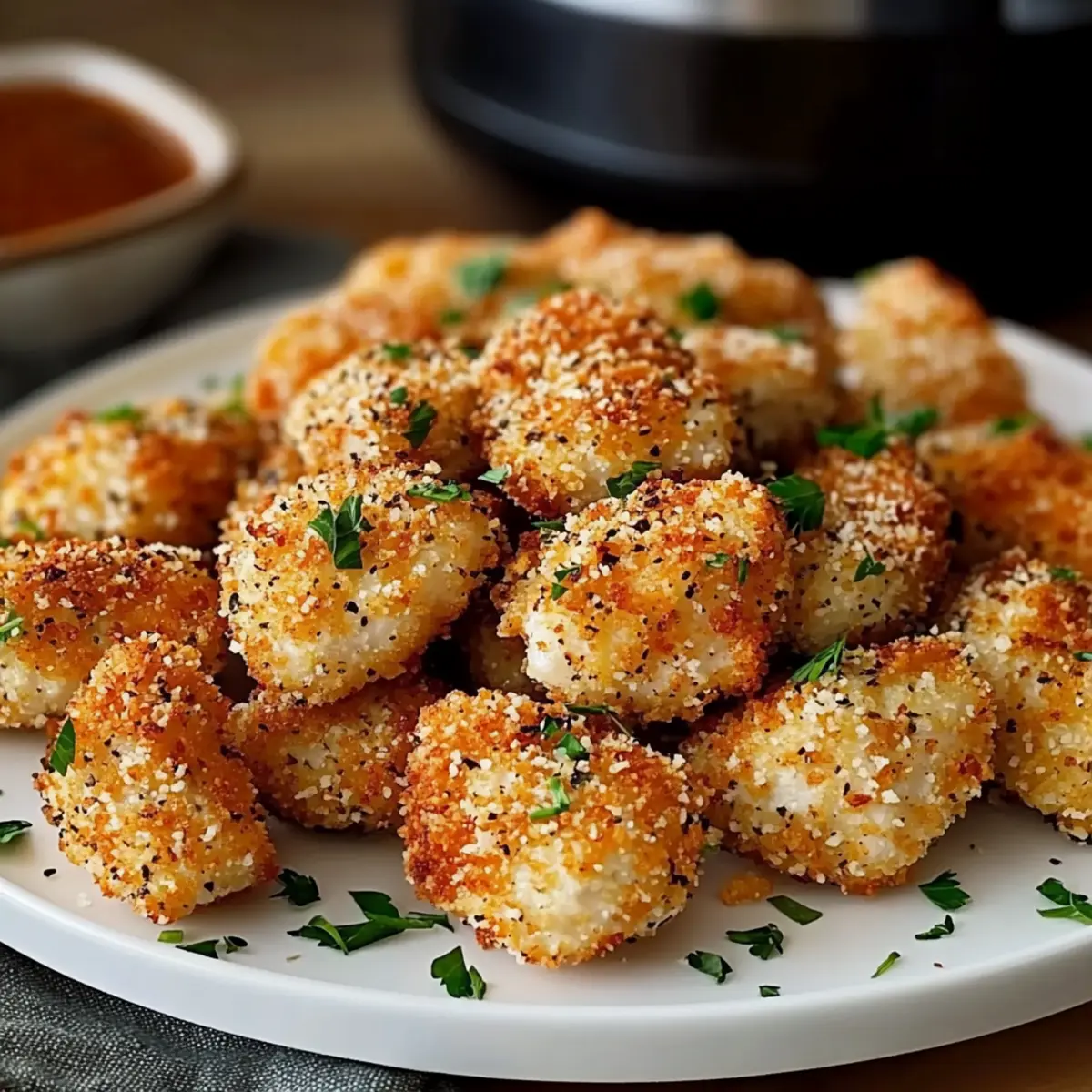 Air Fryer Ranch-Crusted Chicken Bites
