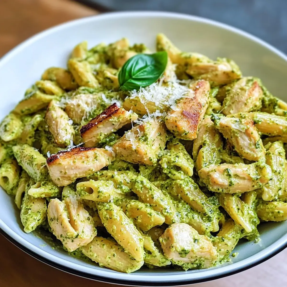 Creamy Chicken Pesto Pasta