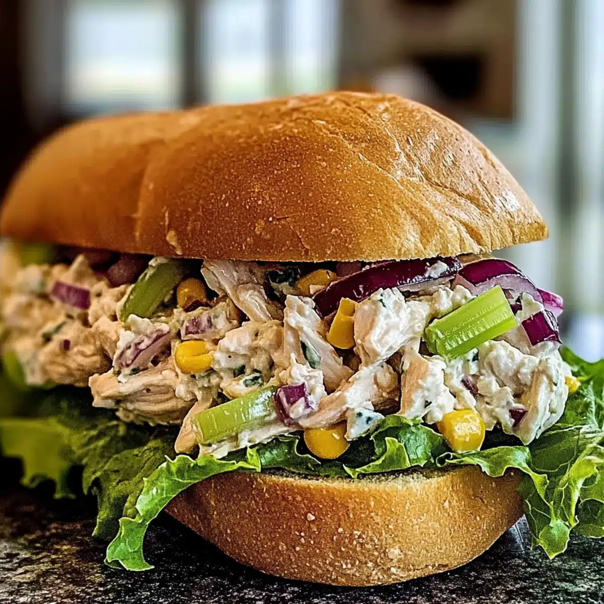 Cottage Cheese Chicken Salad Sandwich