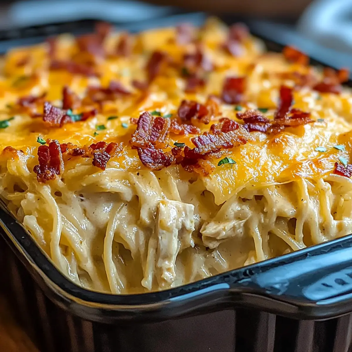 Creamy Southern Spaghetti Bake