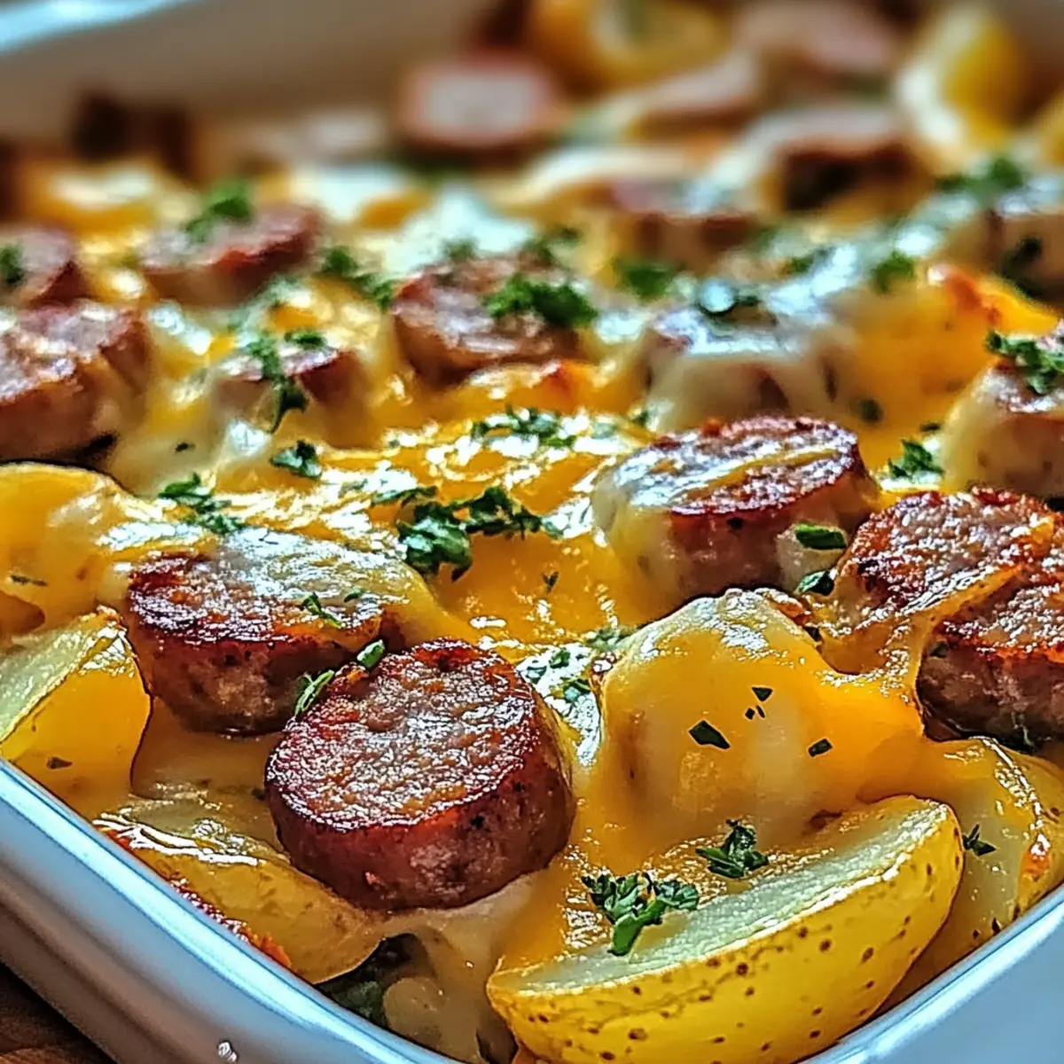 Smoked Sausage & Ranch Potato Bake