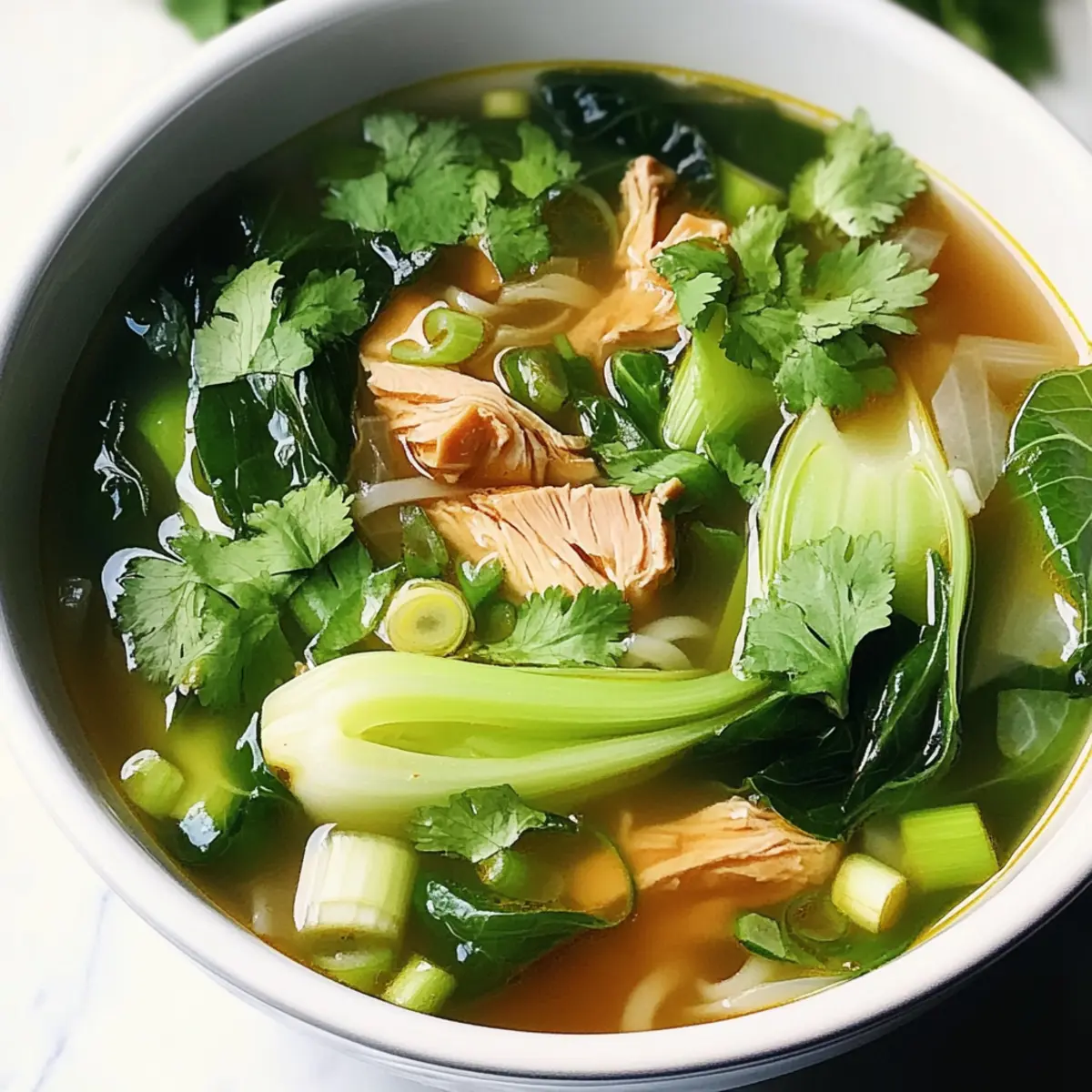 Hearty Bokchoy Chicken Soup
