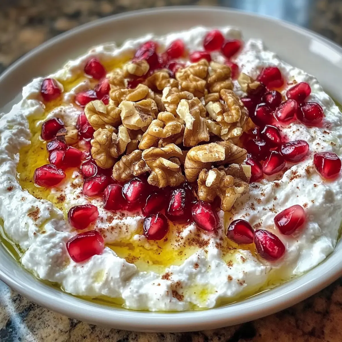 Pomegranate Feta Cheese Dip