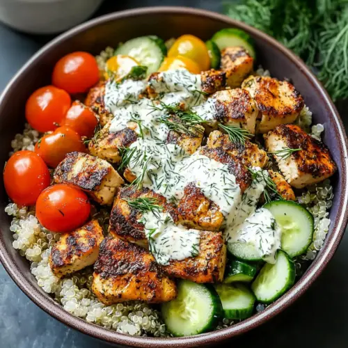 Creamy Chicken Bowls Feta
