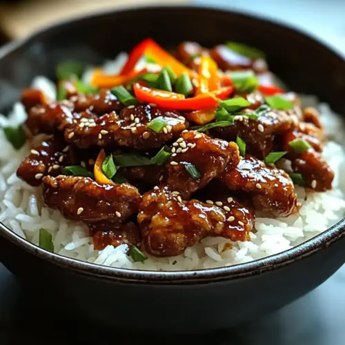 Crispy Chilli Beef Rice Crispy Juicy and Delicious