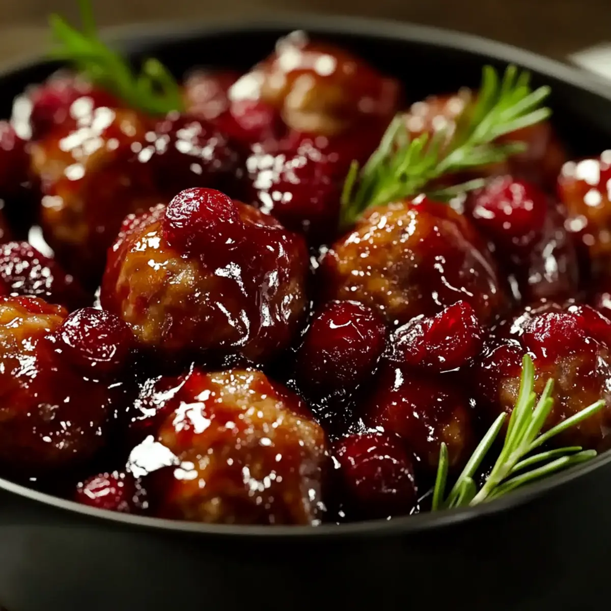 Cranberry Glazed Meatballs