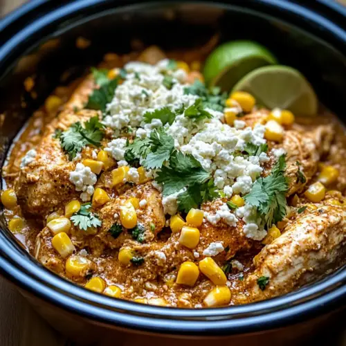 Slow Cooker Street Corn Chicken