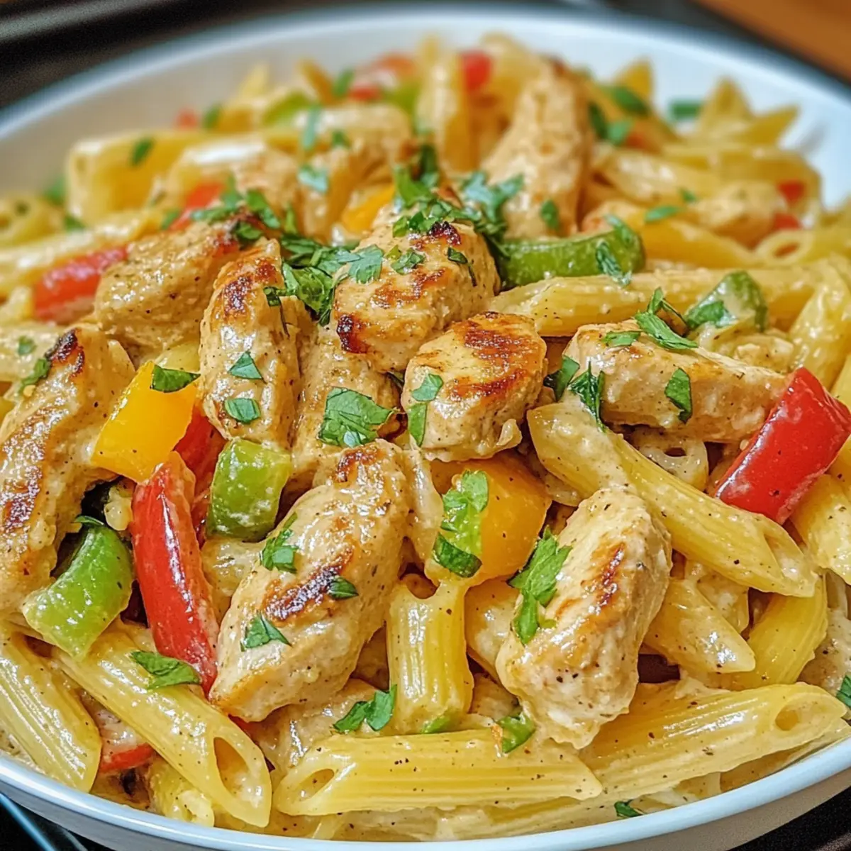 Chicken Jerk Pasta Ájọkẹ