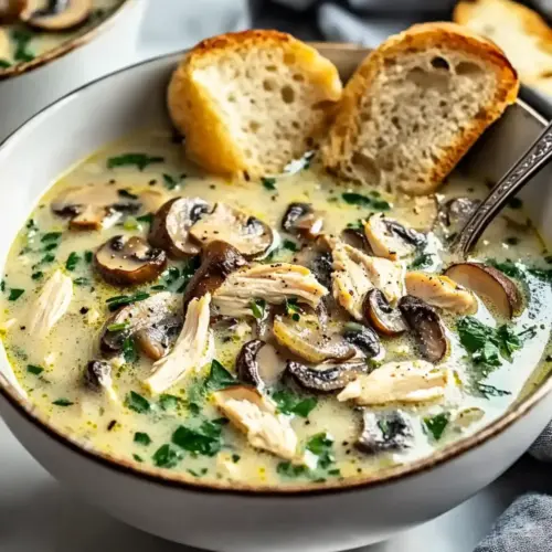 Rotisserie Chicken and Mushroom Soup