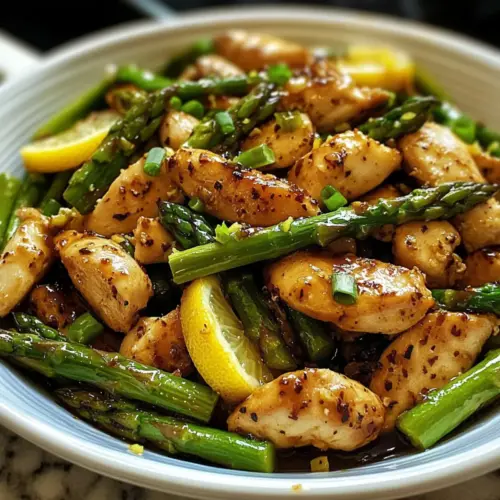 Lemon Chicken Asparagus Stir-Fry