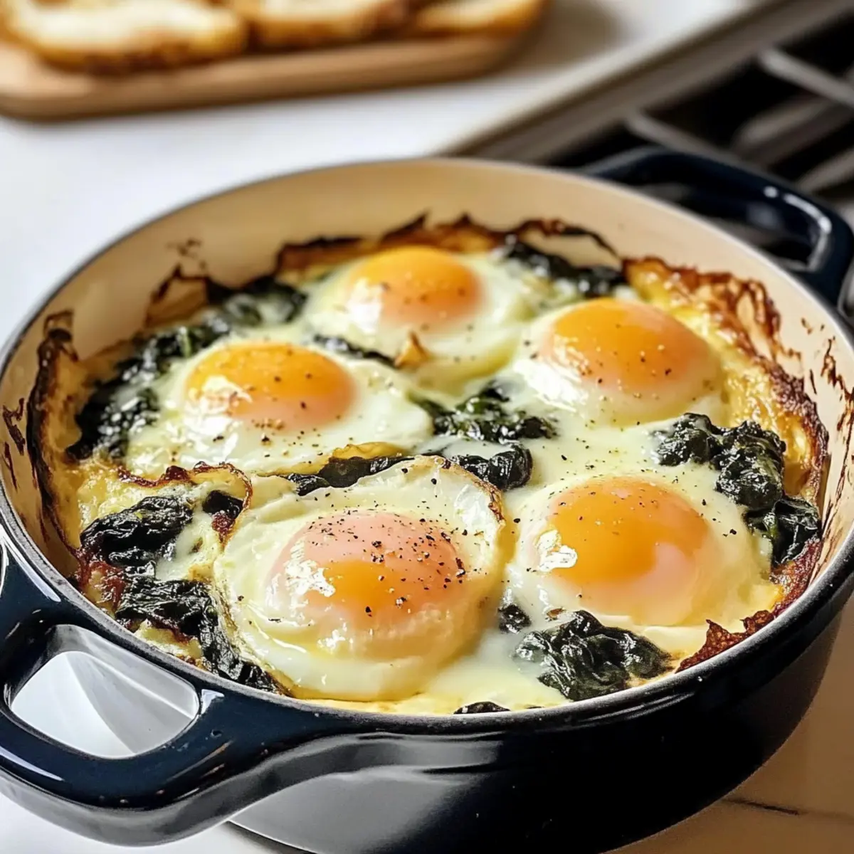 Baked Eggs Florentine