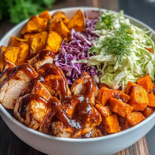 BBQ Chicken Sweet Potato Bowls