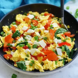 Healthy Scrambled Eggs with Veggies