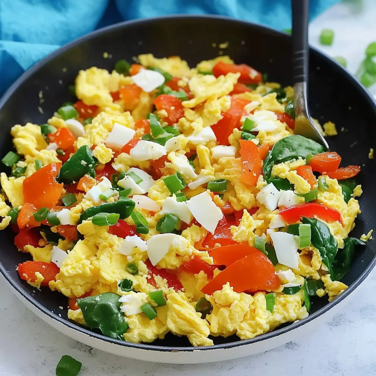 Healthy Scrambled Eggs with Veggies