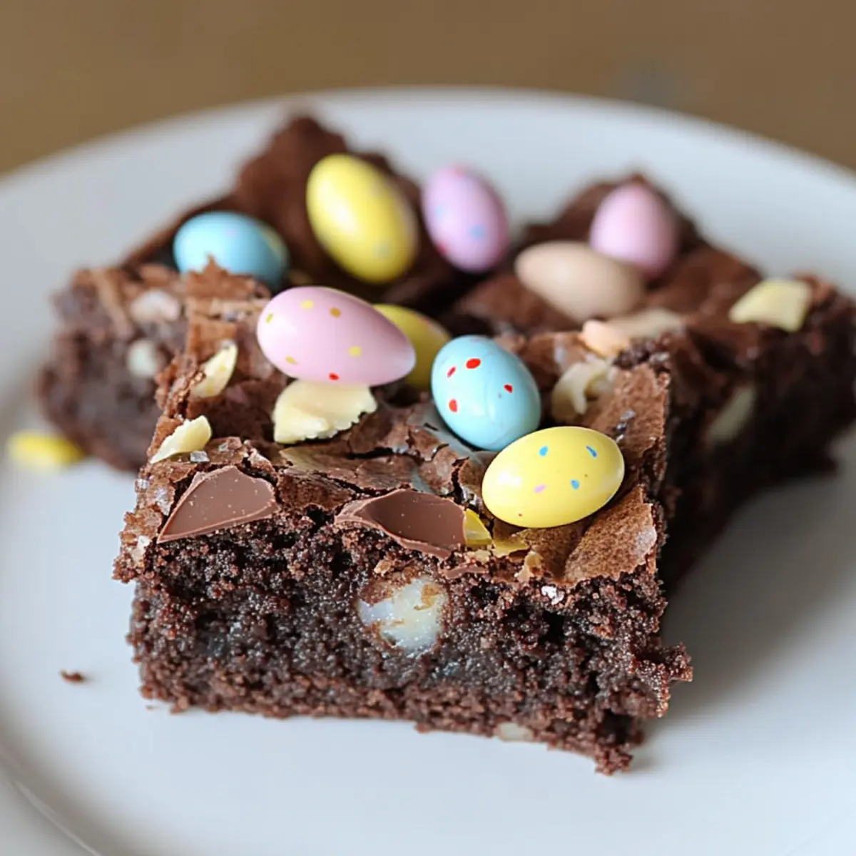 Milk Chocolate Cadbury Mini Egg Brownies