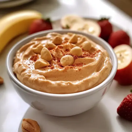 Spiced Peanut Butter Yogurt Dip Recipe (10 Minutes!)
