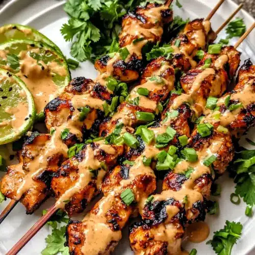 ​​​​​​​​​​​​​​​Bang Bang Chicken Skewers Recipe with Creamy Spicy Sauce