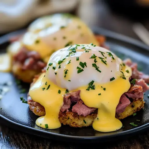 Corned Beef Hash Eggs Benedict