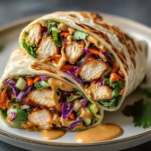 Thai Chicken Wrap with Crunchy Asian Slaw – Just Like Jimmy John’s