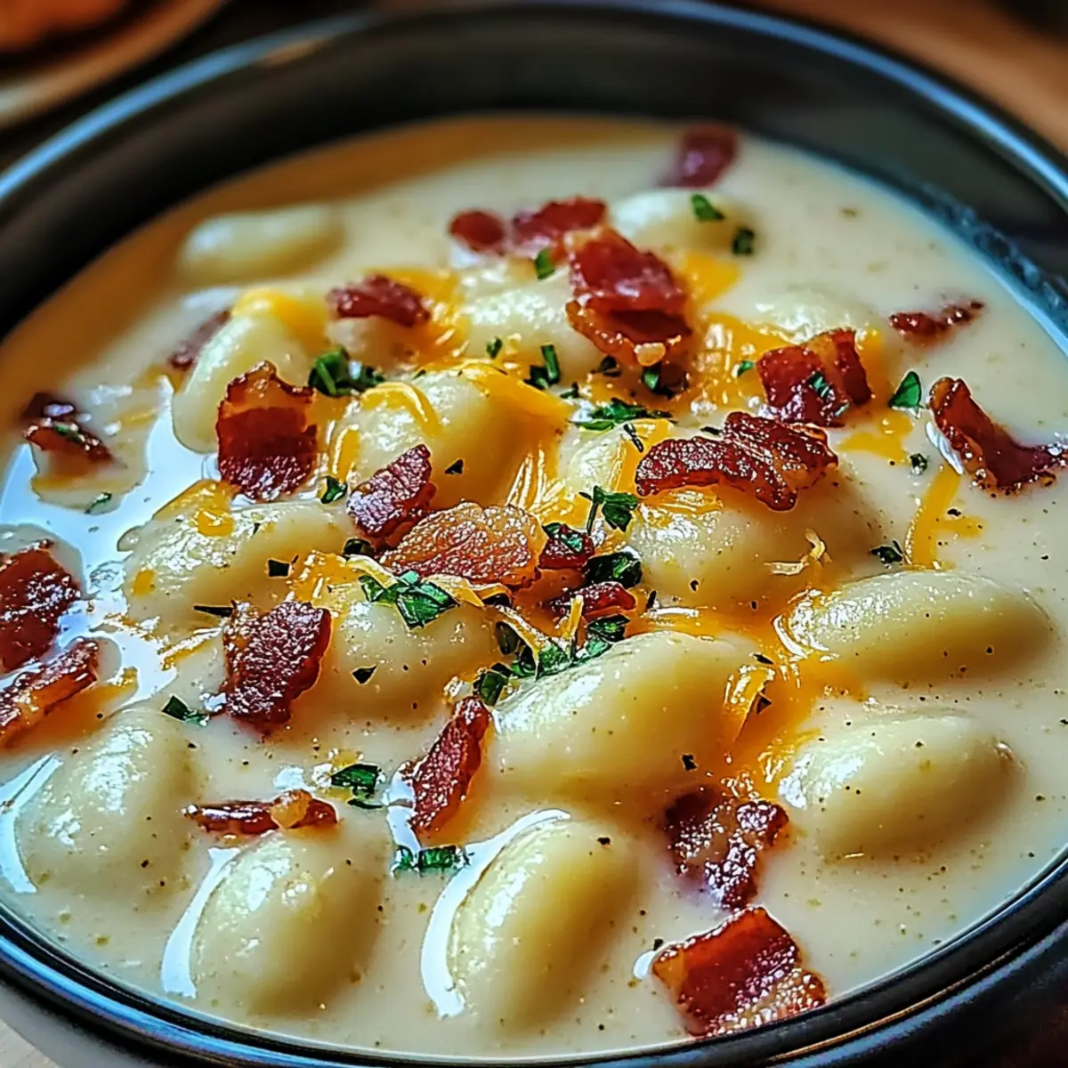 Bacon Cheddar Gnocchi Soup – A Rich and Creamy Comfort Meal