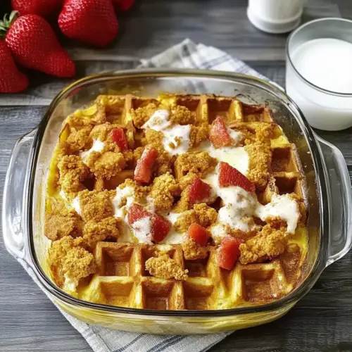 Chicken and Waffle Casserole