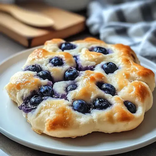 Fluffy Cottage Cheese Blueberry Cloud Bread