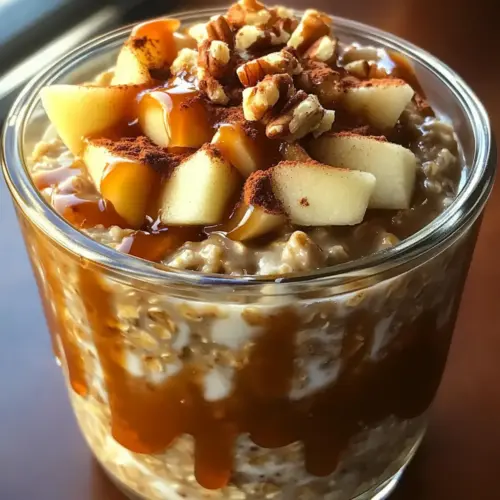 Caramel Apple Overnight Oats