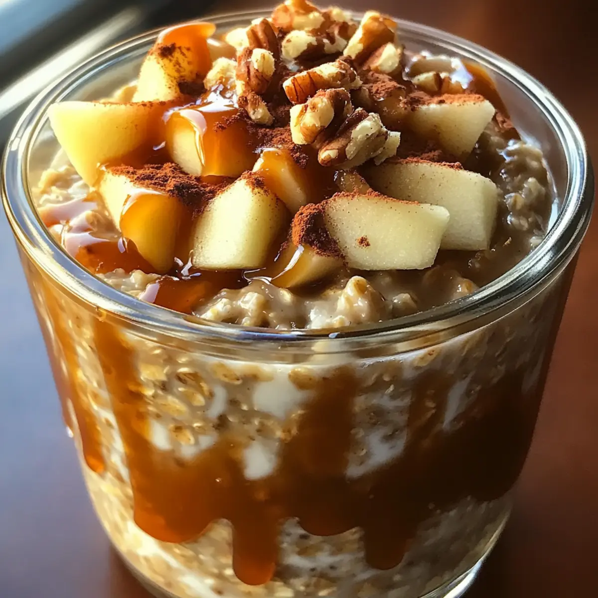 Caramel Apple Overnight Oats