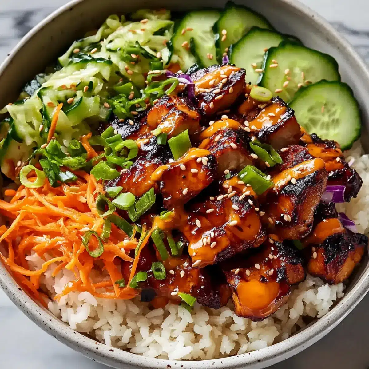 Korean BBQ Chicken Bowls
