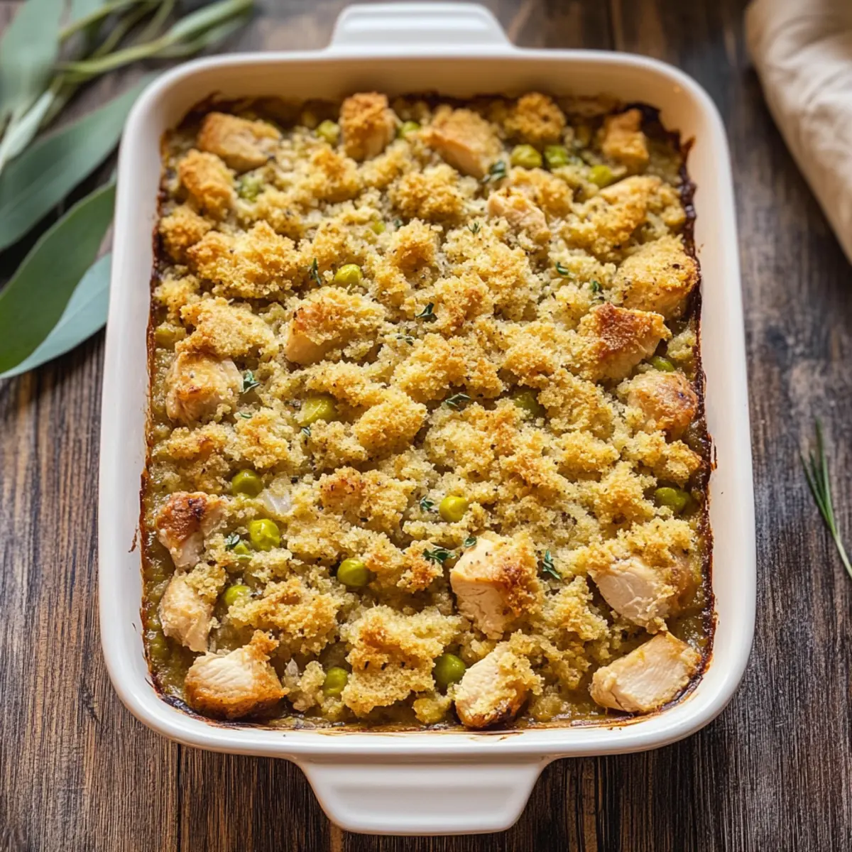 Chicken and Dressing Casserole