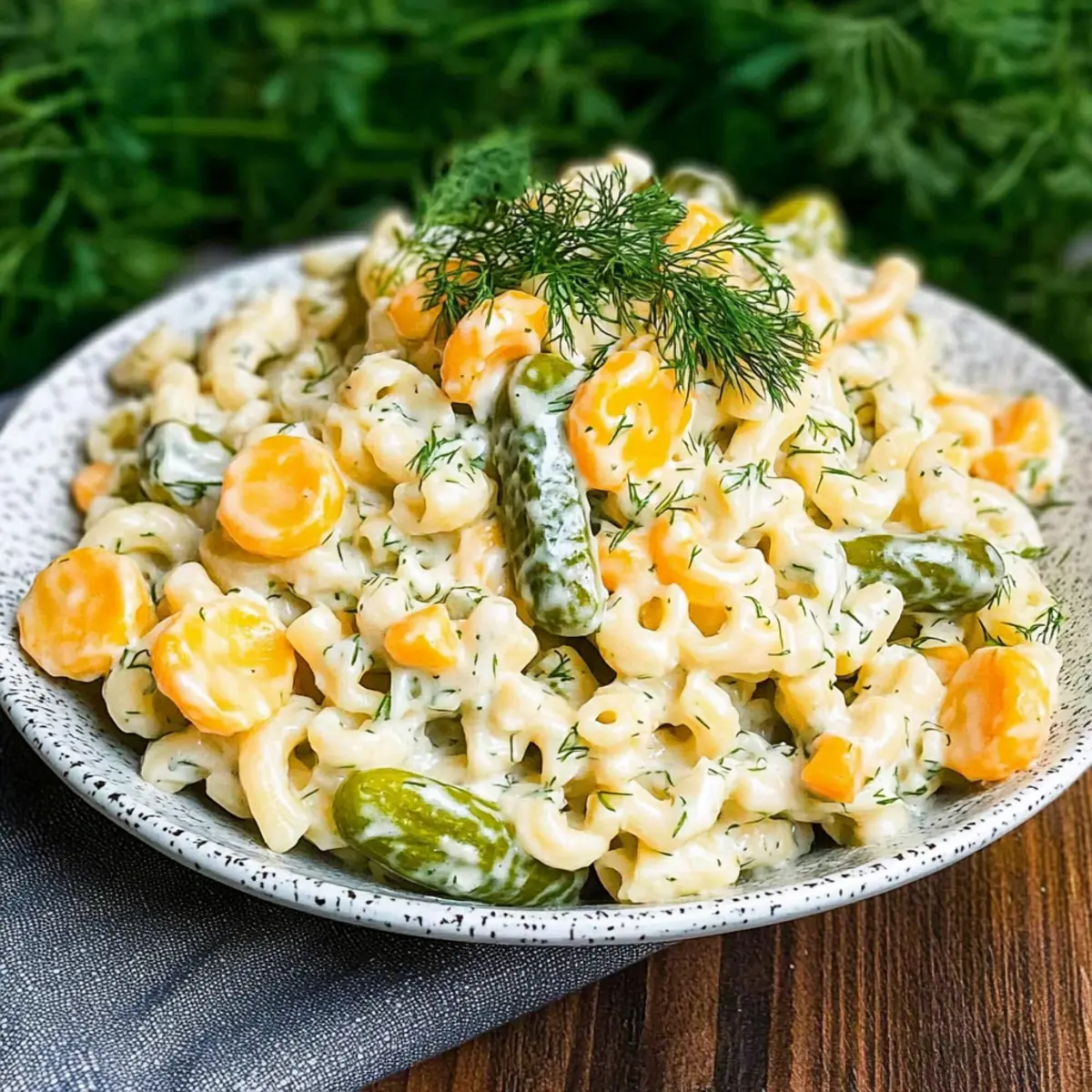 Dill Pickle Pasta Salad