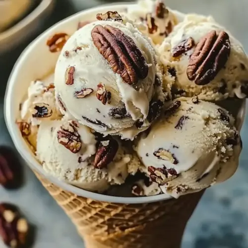 Homemade Butter Pecan Ice Cream