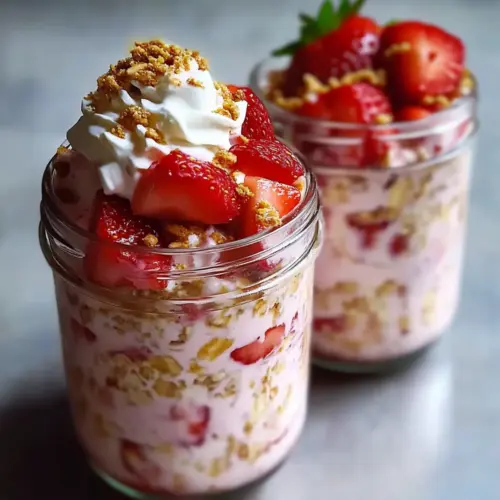 Strawberry Cheesecake Overnight Oats