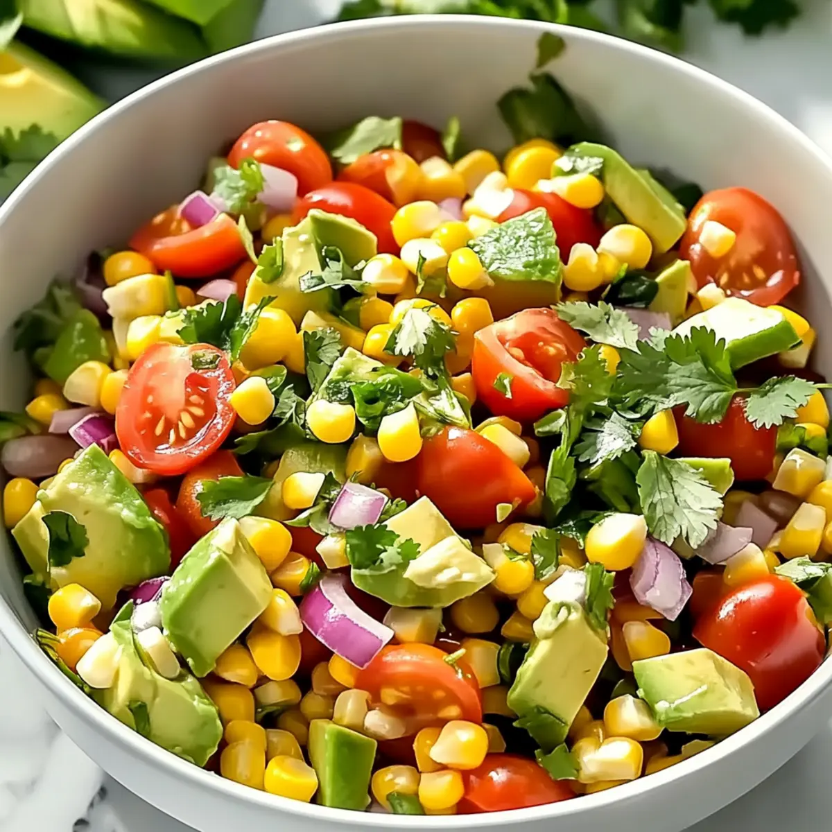 Summer Corn Salad with Avocado