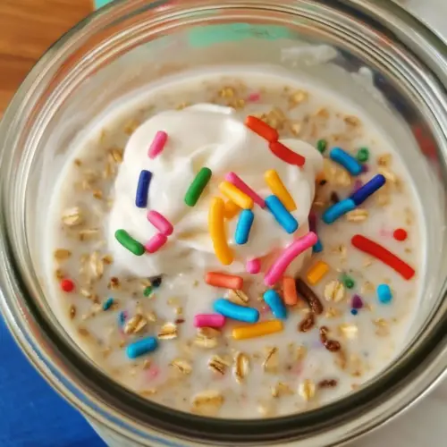 Cake Batter Overnight Oats