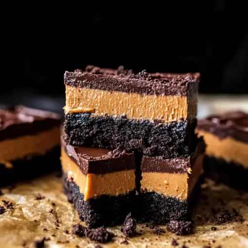 Chocolate Peanut Butter Fudge Bars