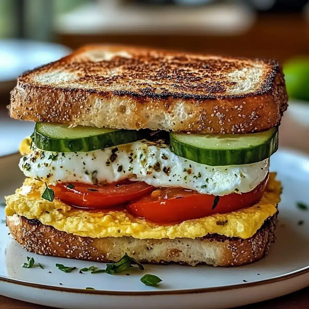 Mediterranean Breakfast Sandwich