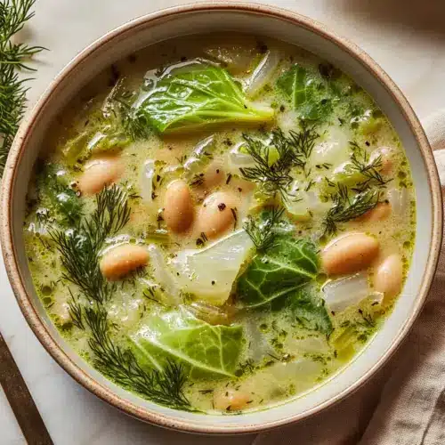 Lemon Dill Cabbage Soup