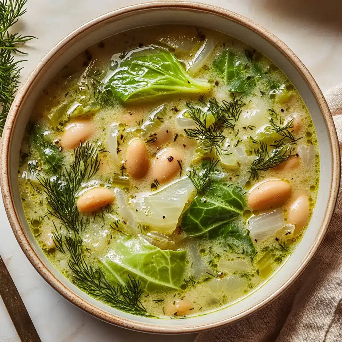 Lemon Dill Cabbage Soup