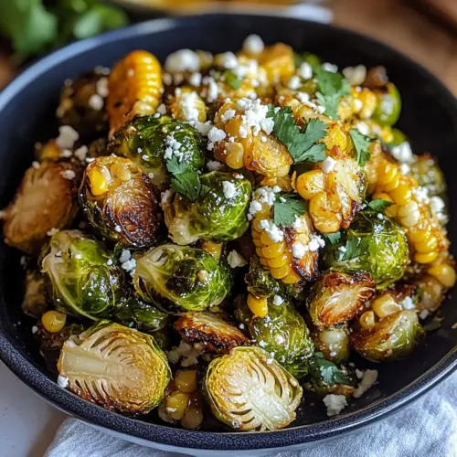 Mexican Street Corn Brussels Sprouts