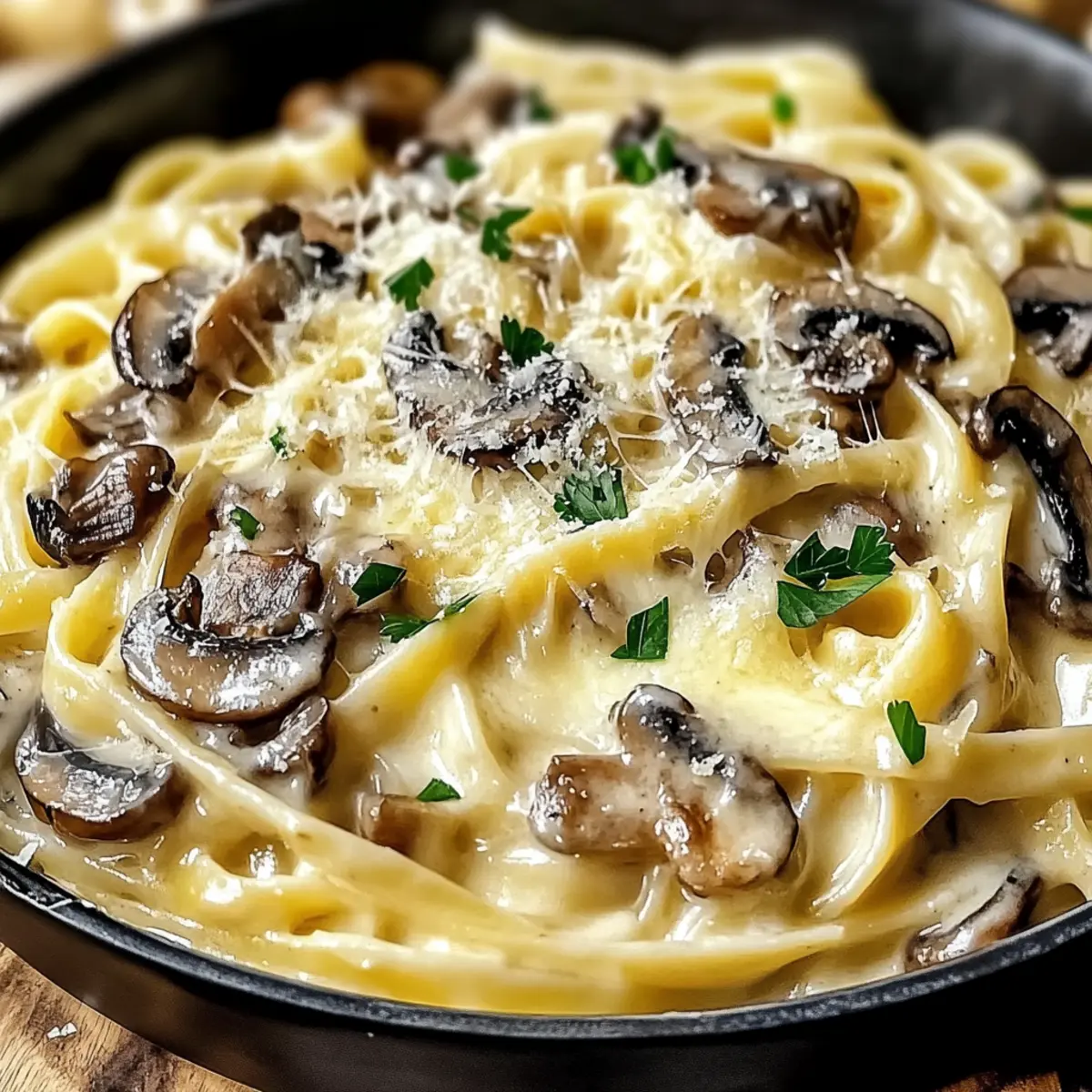 Creamy Mushroom Gruyere Pasta