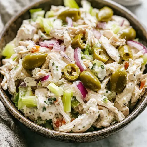 High Protein Pepperoncini Chicken Salad Recipe