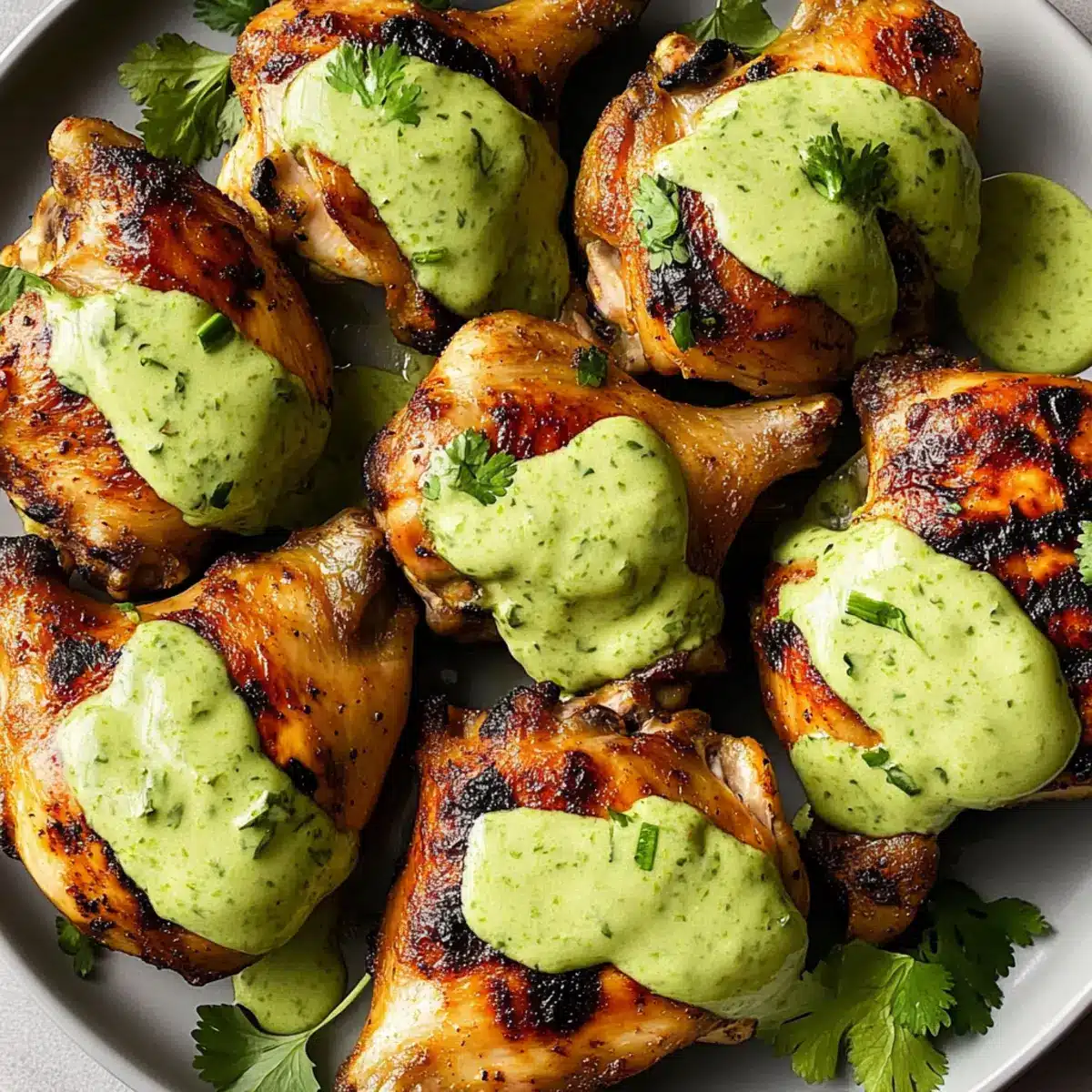 Best Peruvian Chicken with Creamy Green Sauce Recipe
