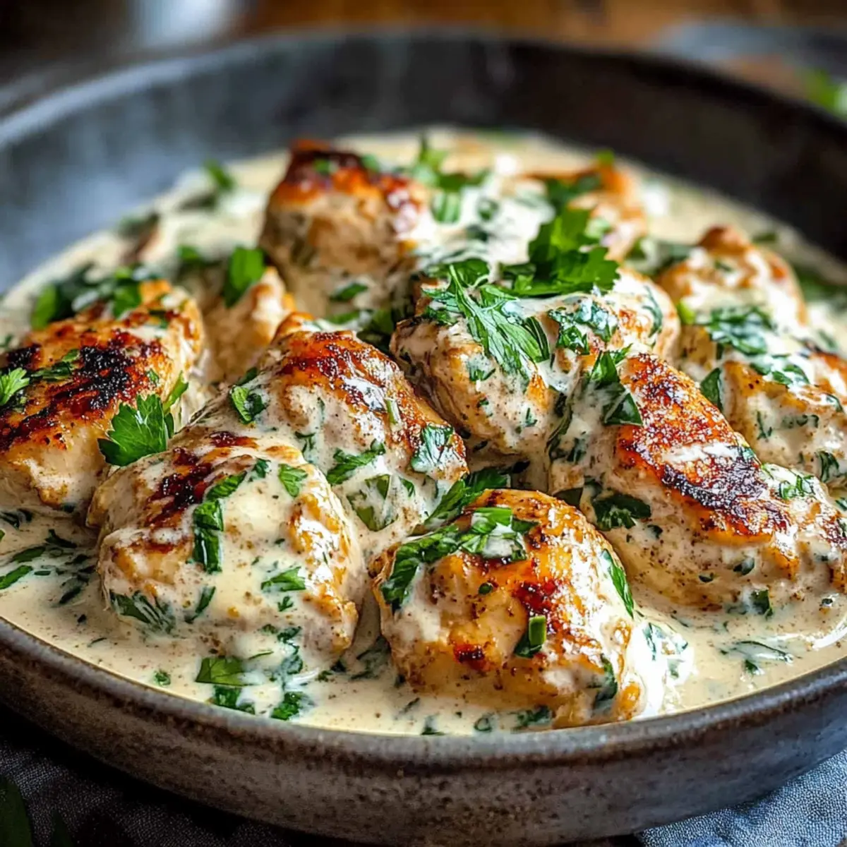 Turkish Chicken with Creamy White Sauce