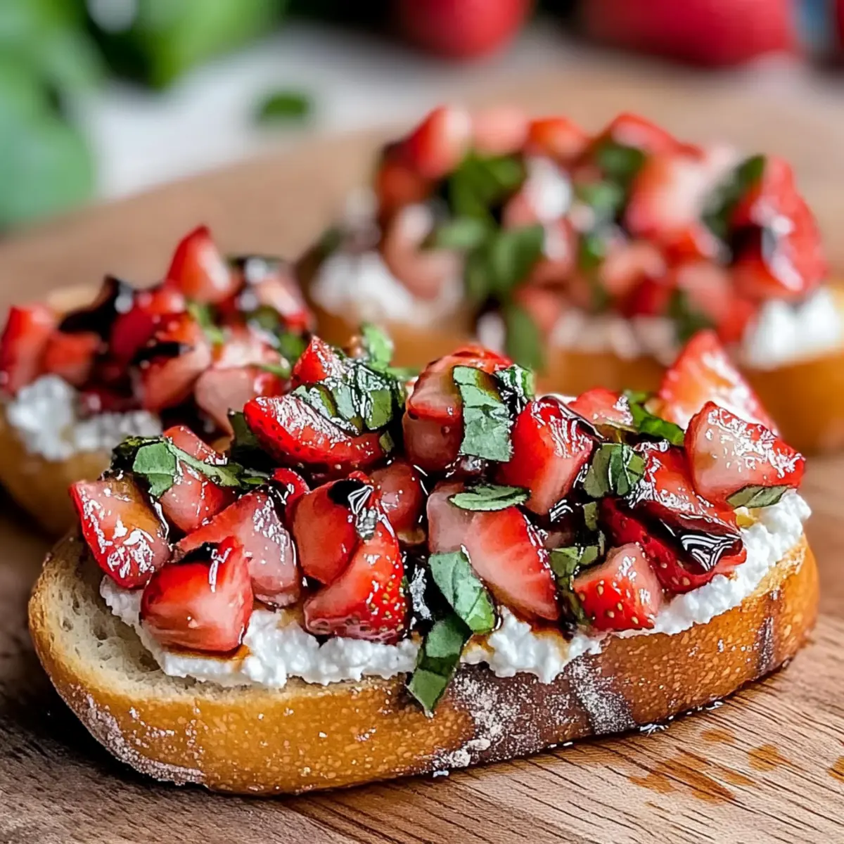 Strawberry Ricotta Bruschetta
